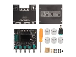Placa De Amplificador De Potência Bluetooth 5.0 Zk Mt21 2.1 Canais Dc 12v-24v Para Alto-falantes 20-100w 4-8ω