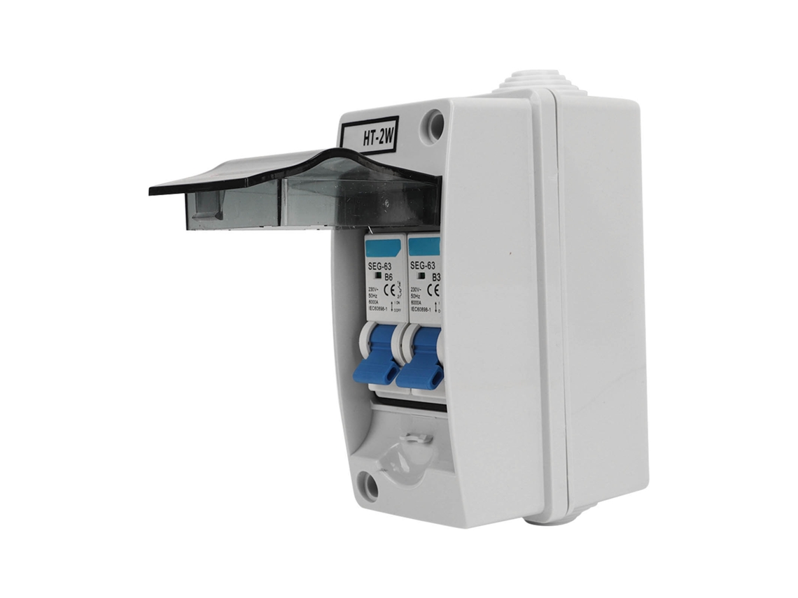 2026dz-disyuntor Mcb De 2 Polos Caja De Distribución Impermeable 6a-32a