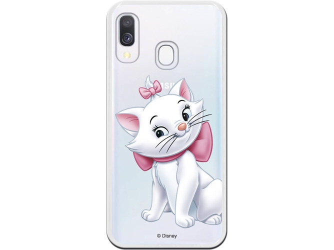 Carcasa Samsung Galaxy A40 DISNEY Aristogatos Marie Gris