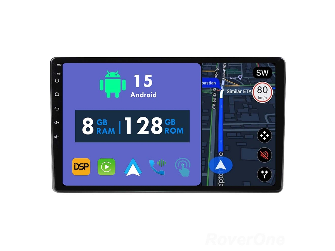 Coche Radio Android Auto Autoradio 8GB RAM 128G ROM CarPlay Navegación GPS Pantalla Táctil RoverOne para Mitsubishi L200 5 2018 - 2020 