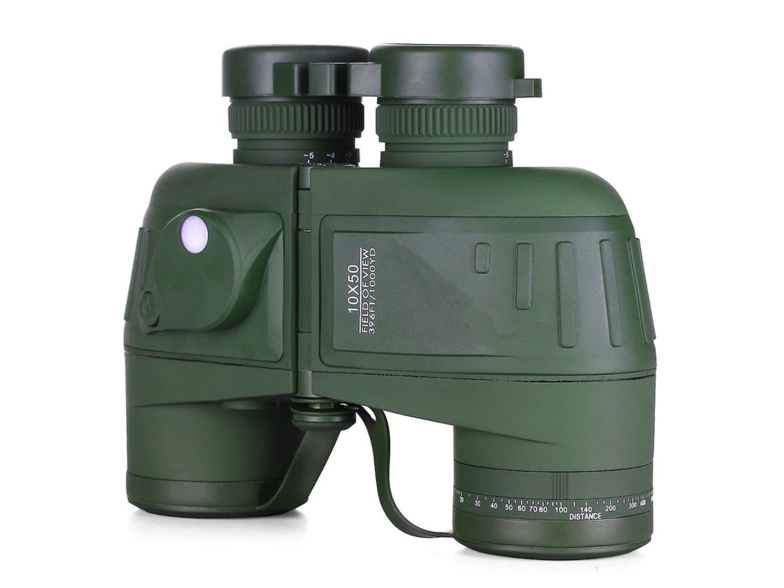 Binóculos Marinhos 10x50 Para Adultos À Prova Dágua Com Compass Rangefinder Lente Prisma Bak4 À Prova De Embaçamento Binóculo Militar Para Saisiyiky
