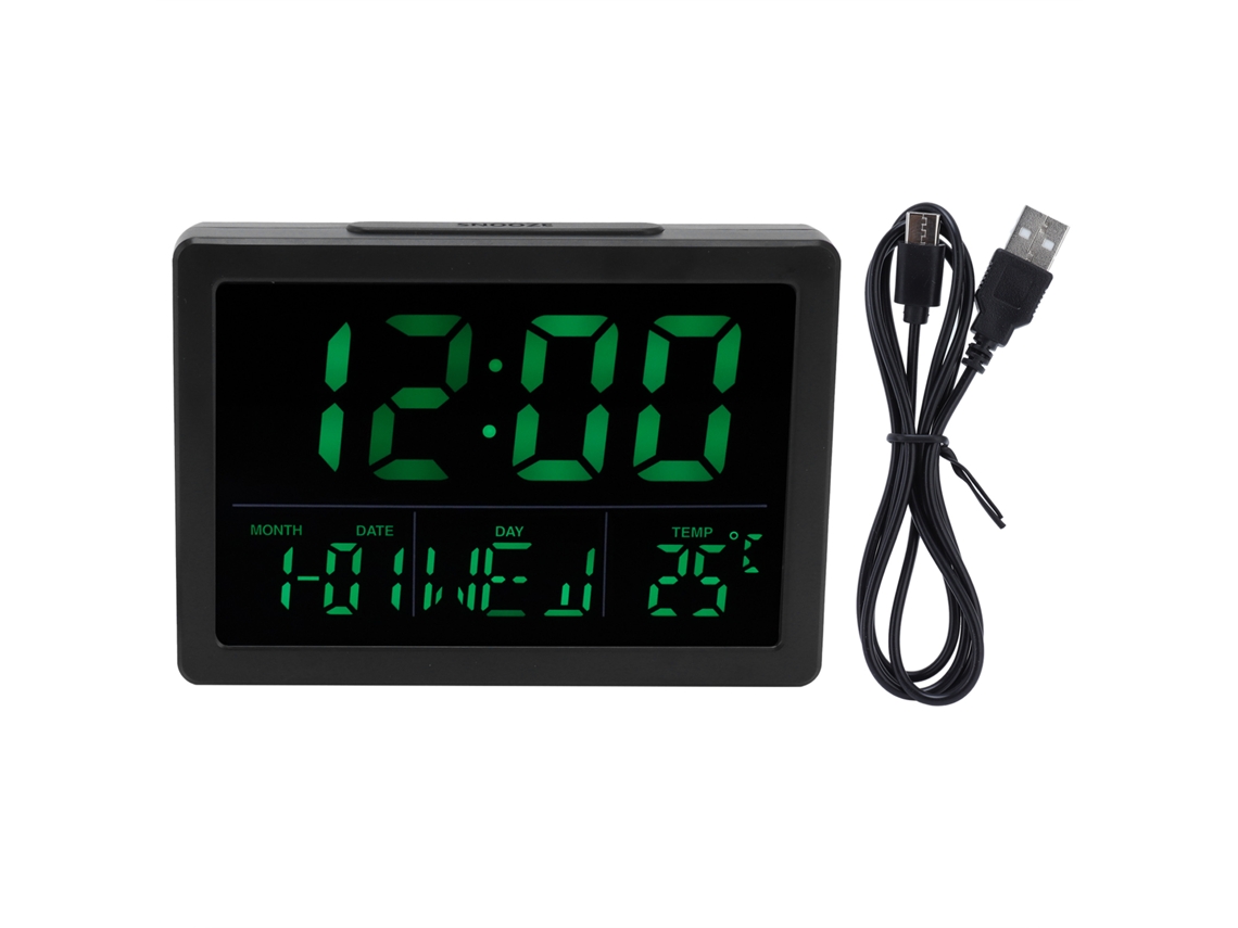 2026-reloj Eléctrico Led De Mesa Con Pantalla Grande Y Función De Repetición Para Dormitorio Mañana Artículos Para El Hogar