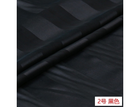 Fabrics De Seda Con Rayas De Satén Para Camisas Sociales (Negro - 1 Metro - 110 Cm)