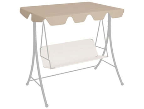 MAISON EXCLUSIVE Dosel de repuesto columpio de jardín beige 188/168x110/145 cm