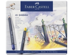 Lápices de Colores FABER-CASTELL Goldfaber Aqua (Multicolor - 48 Tabletas)
