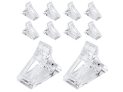 Um Conjunto De 10 Moldes De Unhas De Vidro.