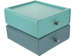 Caja Organizadora De Escritorio De 2 Piezas, Organizador De Maquillaje, Soporte Compacto