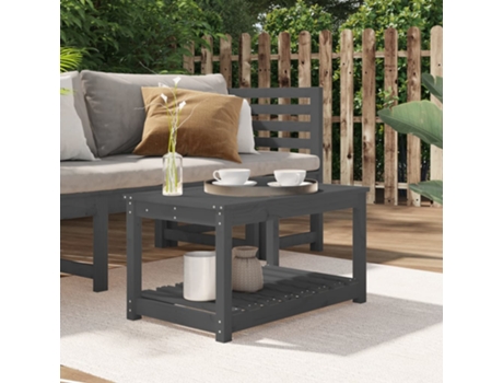 Mesa De Jardín VIDAXL Gris Madera (82.5x50.5x45 cm)