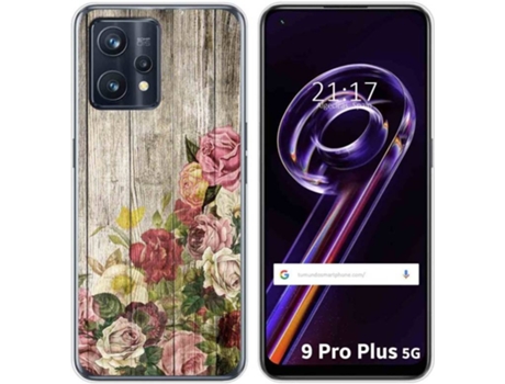 Carcasa para Realme 9 Pro Plus 5G TUMUNDOSMARTPHONE Dibujos Madera 08 Multicolor