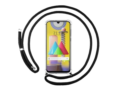 Carcasa Samsung Galaxy M31 TUMUNDOSMARTPHONE Colgante Negro