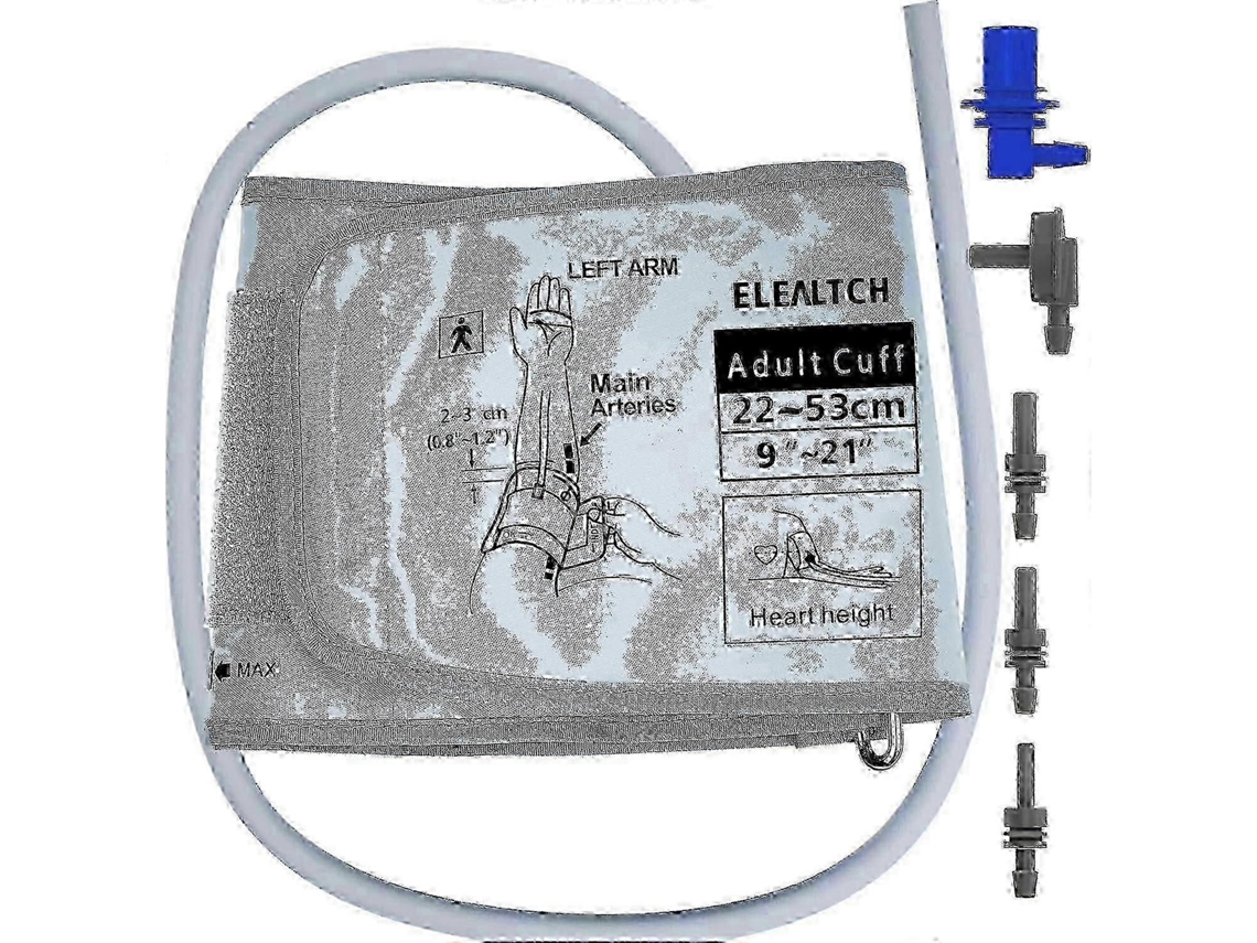 Braçadeira Extra Grande Compatível Com Monitor De Pressão Arterial Omron, Braçadeira De Substituição Para Braço Adulto Grande, Cinza.