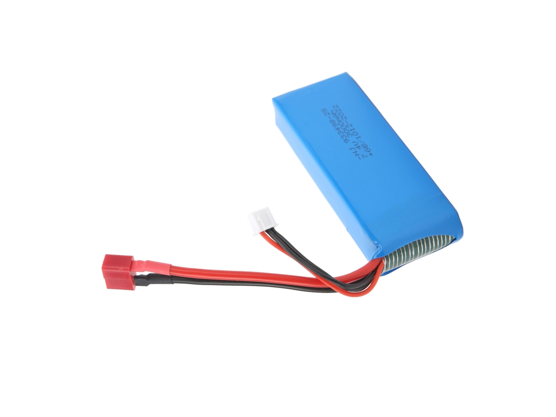Batería De Polímero De Litio De 7,4 V Y 3000 Mah Con Conector T Hembra Para Modelos De Coches Modificados.