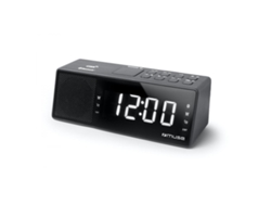 Radio Despertador MUSE M-172BT (Negro - Digital - FM - Pilas y Corriente - Alarma Doble - Función Snooze)