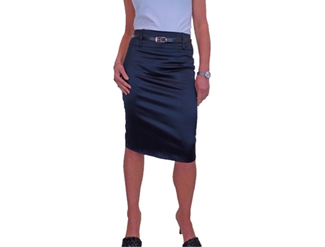 Falda de Mujer PAULO DUE Stretch Pencil Azul (44)