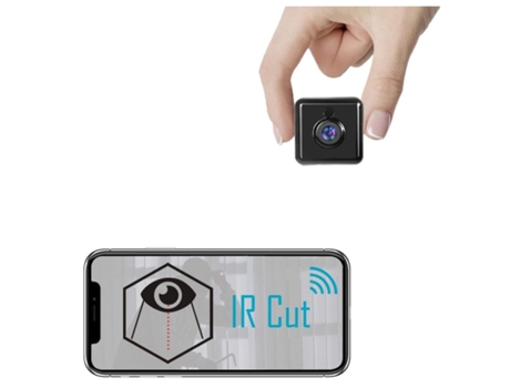 wifi cámara espía oculta mini cámara real 1080p hd cámara de niñera inalámbrica monitor de bebé portátil cámara de seguridad negro