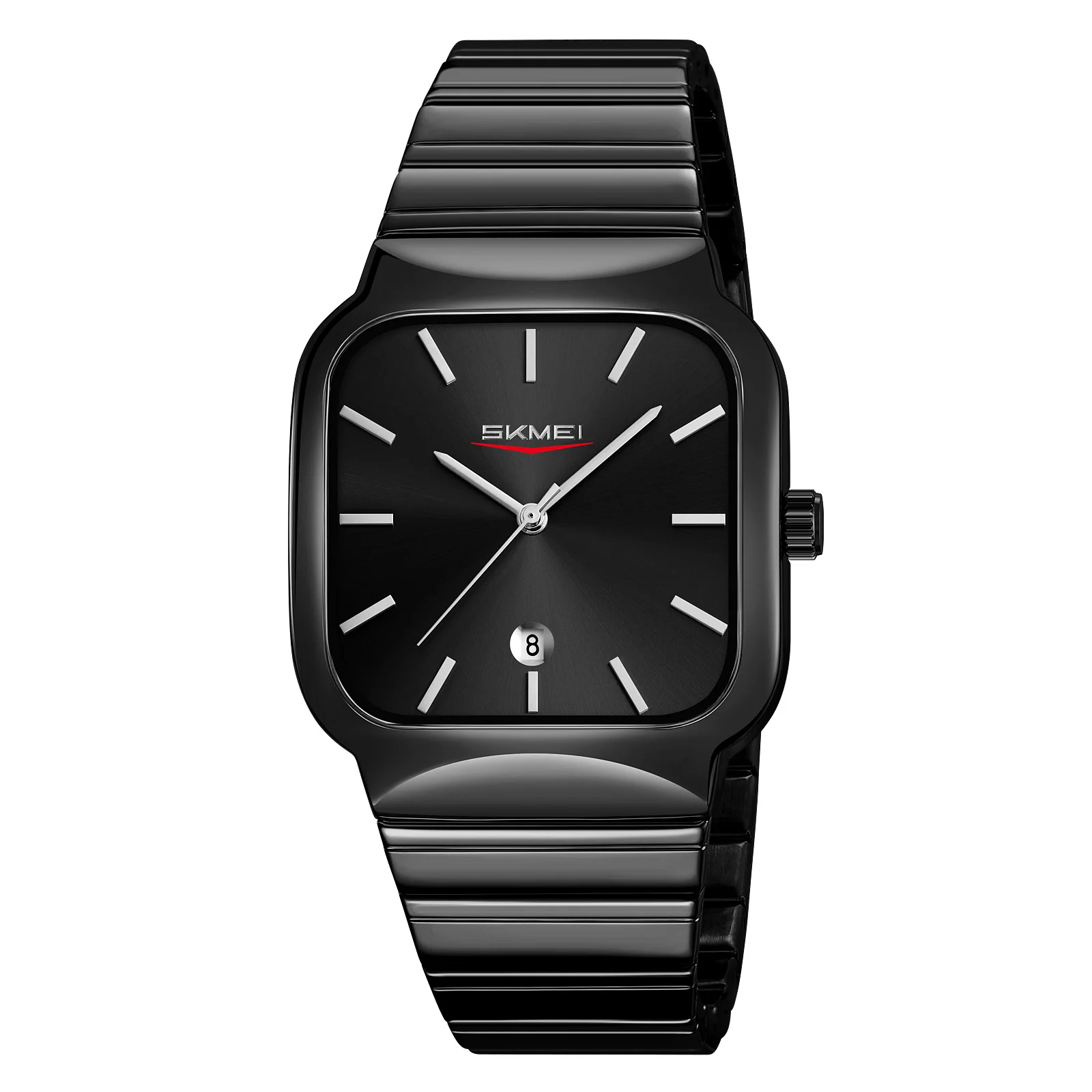 (negro) Reloj De Pulsera Redondo Resistente Al Agua, Reloj De Cuarzo Para Hombre Con Indicador De Fecha Y Día.