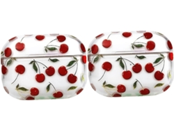 Estuche Para Auriculares De 2 Piezas Con Diseño De Cerezas, A Prueba De Golpes Y Resistente A Los Arañazos Para Mujer.