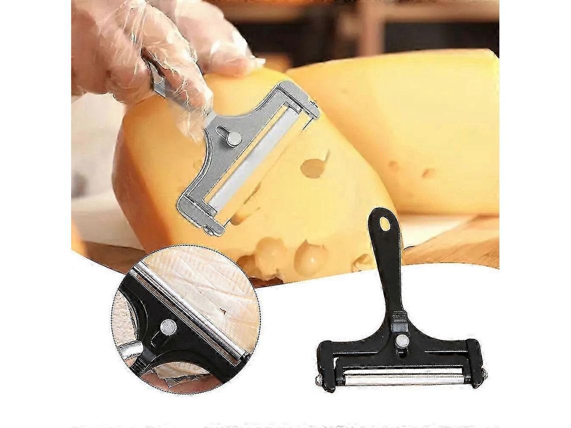 Cortador de queso de acero inoxidable con grosor ajustable para quesos blandos y semiduros. Rosewell
