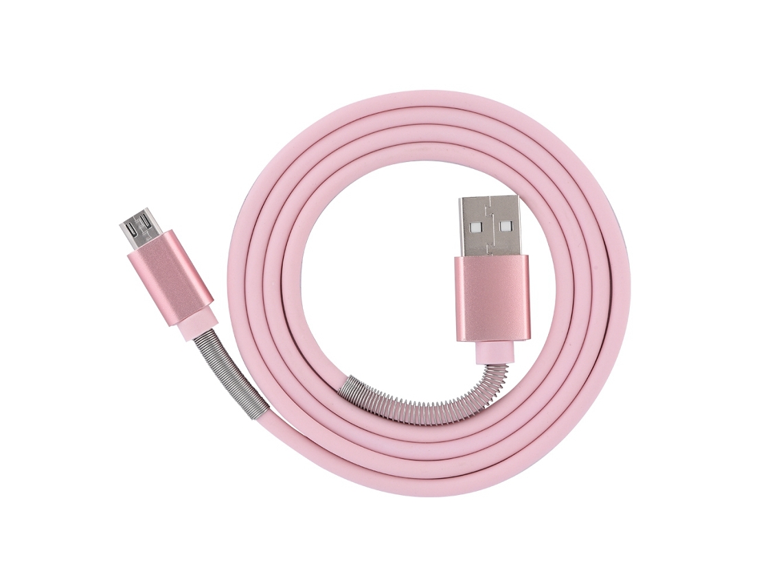 Cable De Carga Y Datos Micro Usb Para Teléfonos Android (rosa)