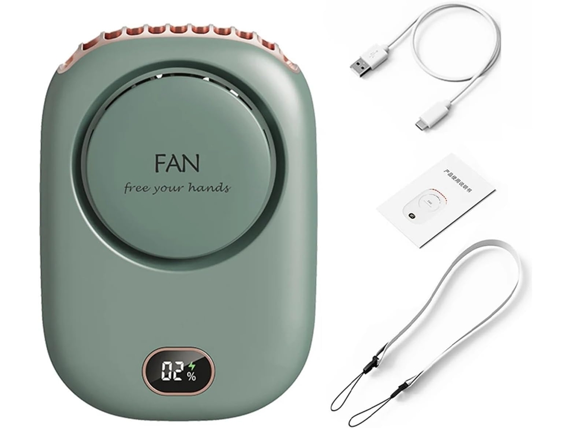 Ventilador 2000 Mah 3 V Recargable Silencioso Ajustable Portátil