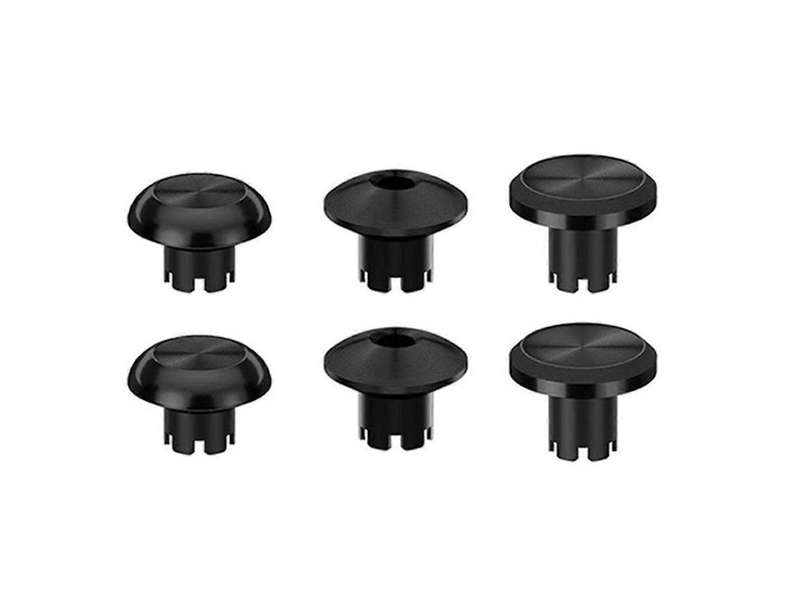 Casco Metálico 6 En 1 Para Joystick Para Mando Dualsense Edge De Ps5 - 6 Tapas Intercambiables Para Una Experiencia De Juego Mejorada - Negro