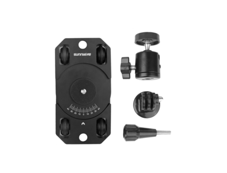 Mini estabilizador de cámara Dolly Soporte de metal para Gopro/OSMO Action/OSMO Pocket/Insta360 Sports Camera negro