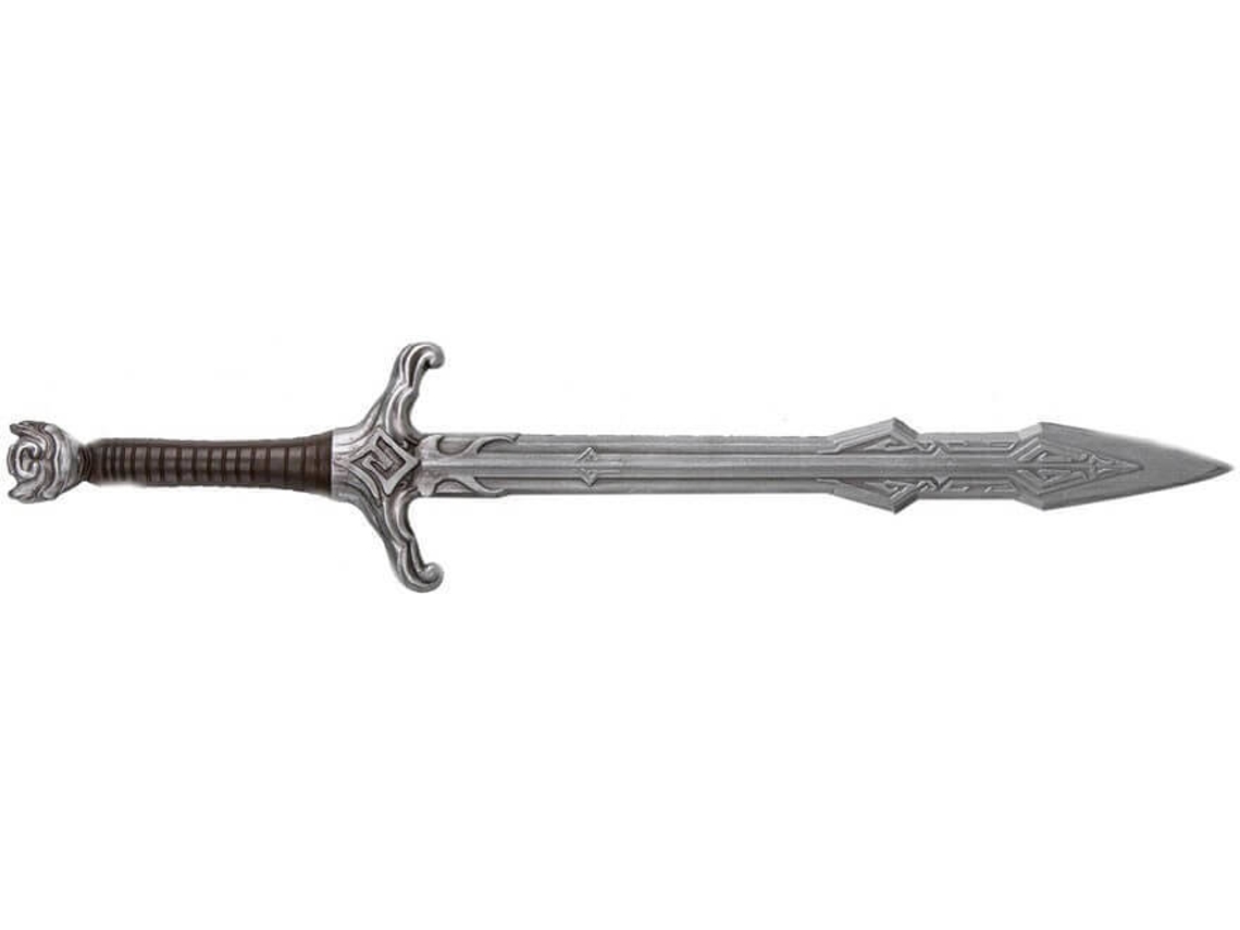 VPMKP-Arma DISFRAZZES Espada Medieval Marrón Y Plateada