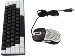 Conjunto De Teclado Para Juegos Con Cable, Retroiluminación Rgb De 61 Teclas Y Tableta.