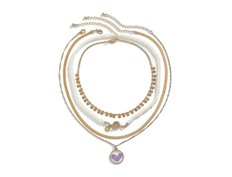 Collares de perlas para mujeres crema blanca falsa de perla collar de hilo de perla joyería de disfraces