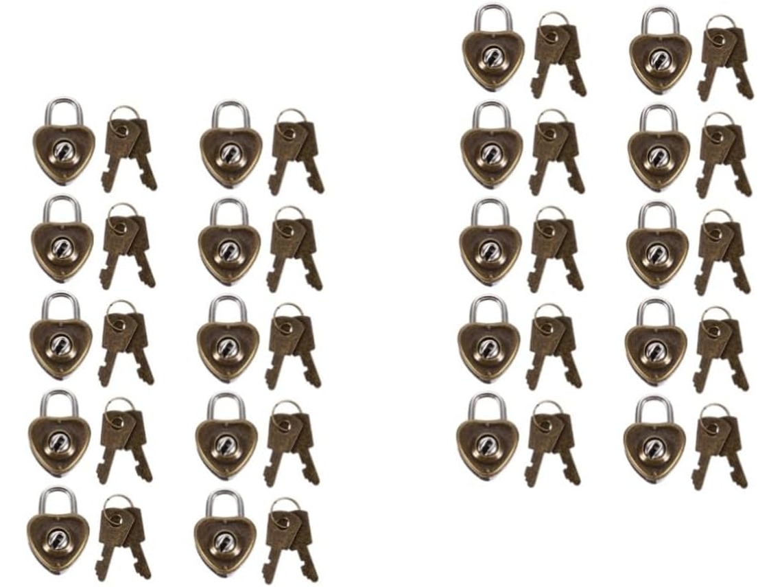 Cerraduras 20piezas Forma Corazón Equipaje Armarios
