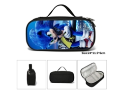 Estuche Para Lápices Con Cremallera, Organizador De Gran Capacidad Para Niños, Con Temática De Videojuegos De Anime.