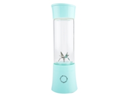 Licuadora eléctrica portátil de 480 ml, recargable por USB, para frutas y verduras, ideal para casa, oficina y viajes (verde)