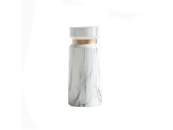 Jarrón de mármol con sistema de transferencia de agua, 25 cm de altura, B1