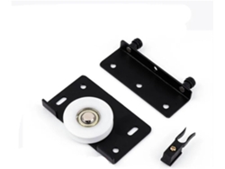 1 Polea De Rueda Simple Para Puerta Corredera Herrajes Puertas Kit Ruedas Superior E Inferior Muebles.
