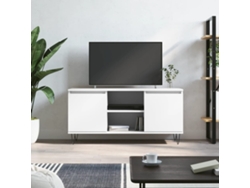 Mueble De Tv Madera De Ingeniería Blanco 104x35x50 Cm