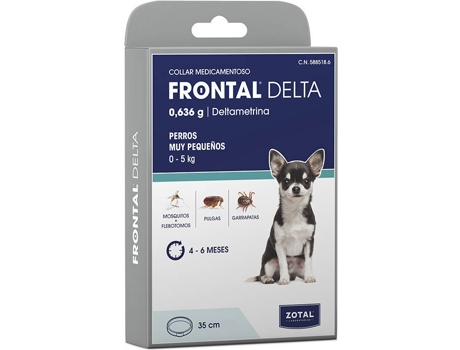 Collar para Perros ZOTAL Frontal Delta Blanco (35 cm)