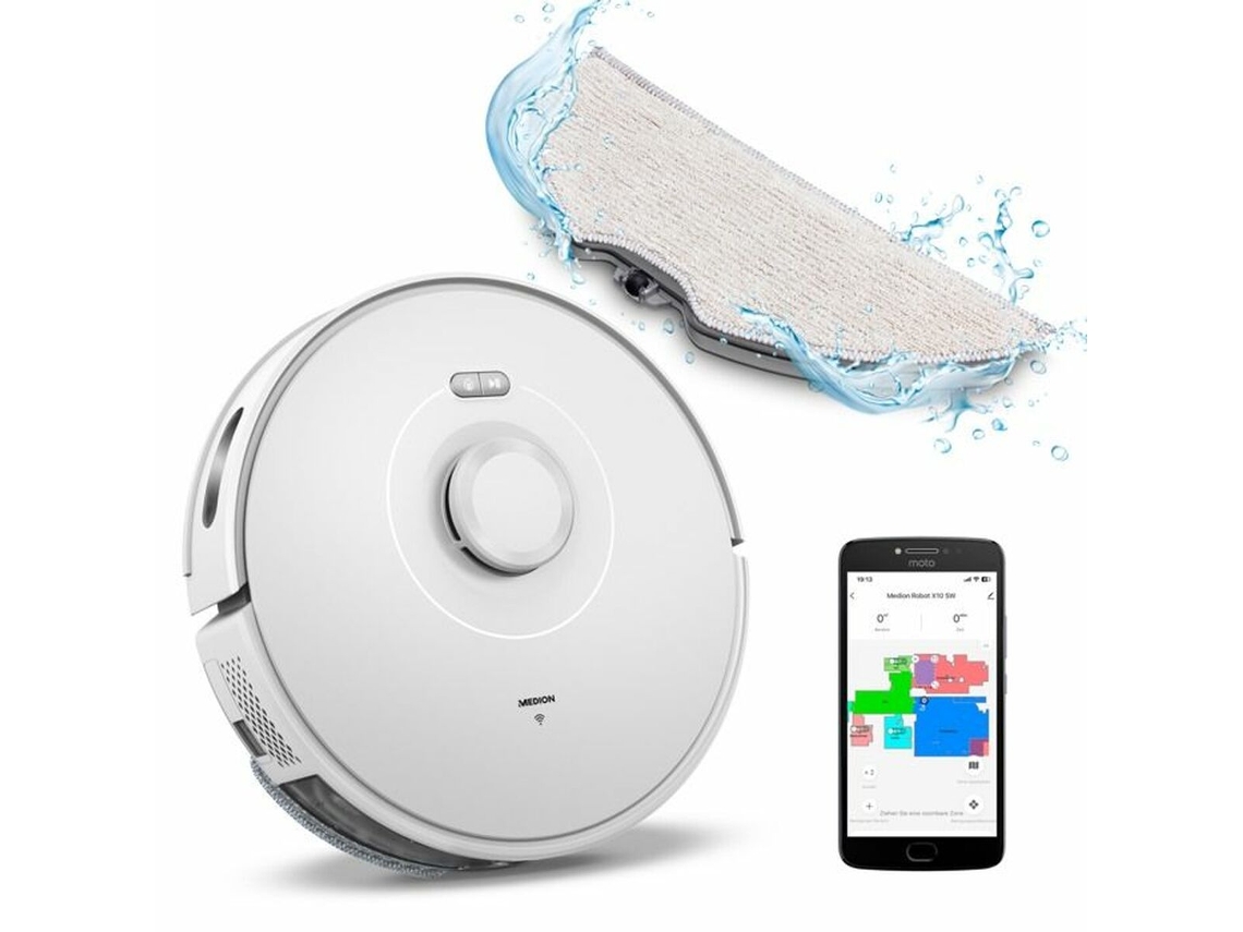 Robot Aspirador MEDION MD11782 X10 SW (400 ml - 2 horas)