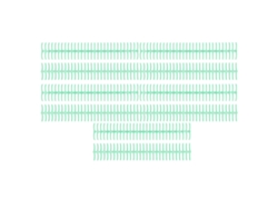 10 espirales de plástico para encuadernación de 19 mm, 30 anillas, compatibles con papel A4, B5 y A5, capacidad para 150 hojas, color verde.