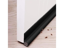 Friso De Puerta Unilateral Con Sellado Autoadhesivo, Tira De Sellado Para Puertas Negro 96cm