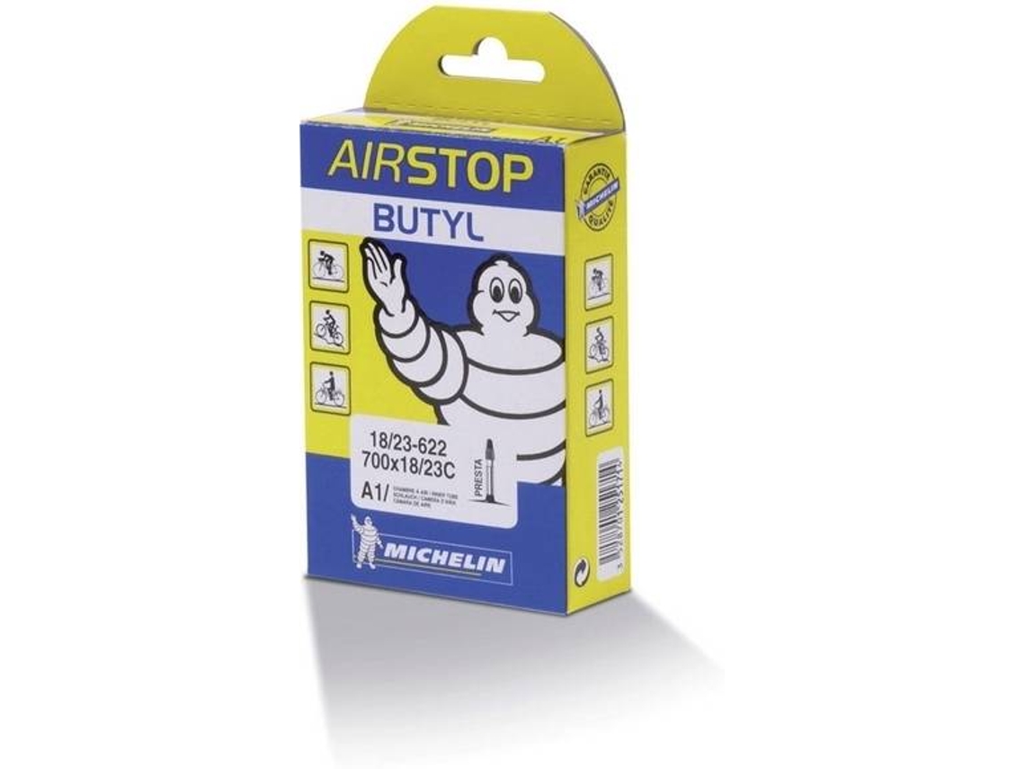Tubo Interior MICHELIN 600-24A confort Presta (Amarillo, Azul, Blanco - TU)