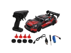 Coche De Control Remoto De Derrape Rc 1/24, Cuatro Ruedas Tracción, Recargable, Alto Velocidad Con Luces Para Niños