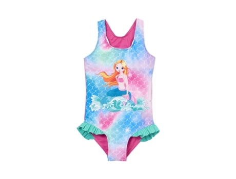 Traje UV de Niña PLAYSHOES Bañador Pieza Protección Rosa (4/5 años)