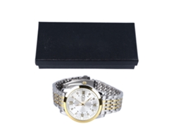 Reloj De Negocios De Cuarzo Para Hombre Con Doble Calendario Luminoso, Acero Inoxidable, Resistente Al Agua.
