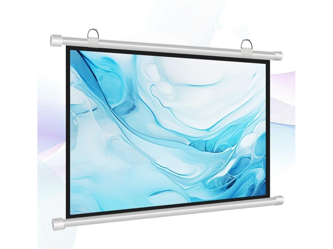 Pantalla De Proyección De 40, 50 Y 60 Pulgadas Para Montaje En Techo/pared, Pantalla De Proyección Enrollable
