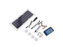 Kit Painel Solar 30w 18v 5v Usb Saída Dupla Controlador 12v 24v Para Camping Veículos Exteriores