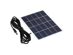 Panel Solar De 3w 5v Con Puerto Dc, Silicio Policristalino, Ip65, Para Batería De 3.7v, Lámpara De Jardín, Camping.