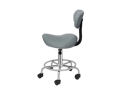 Silla de salón, altura ajustable, rotación de 360°, gris OEM