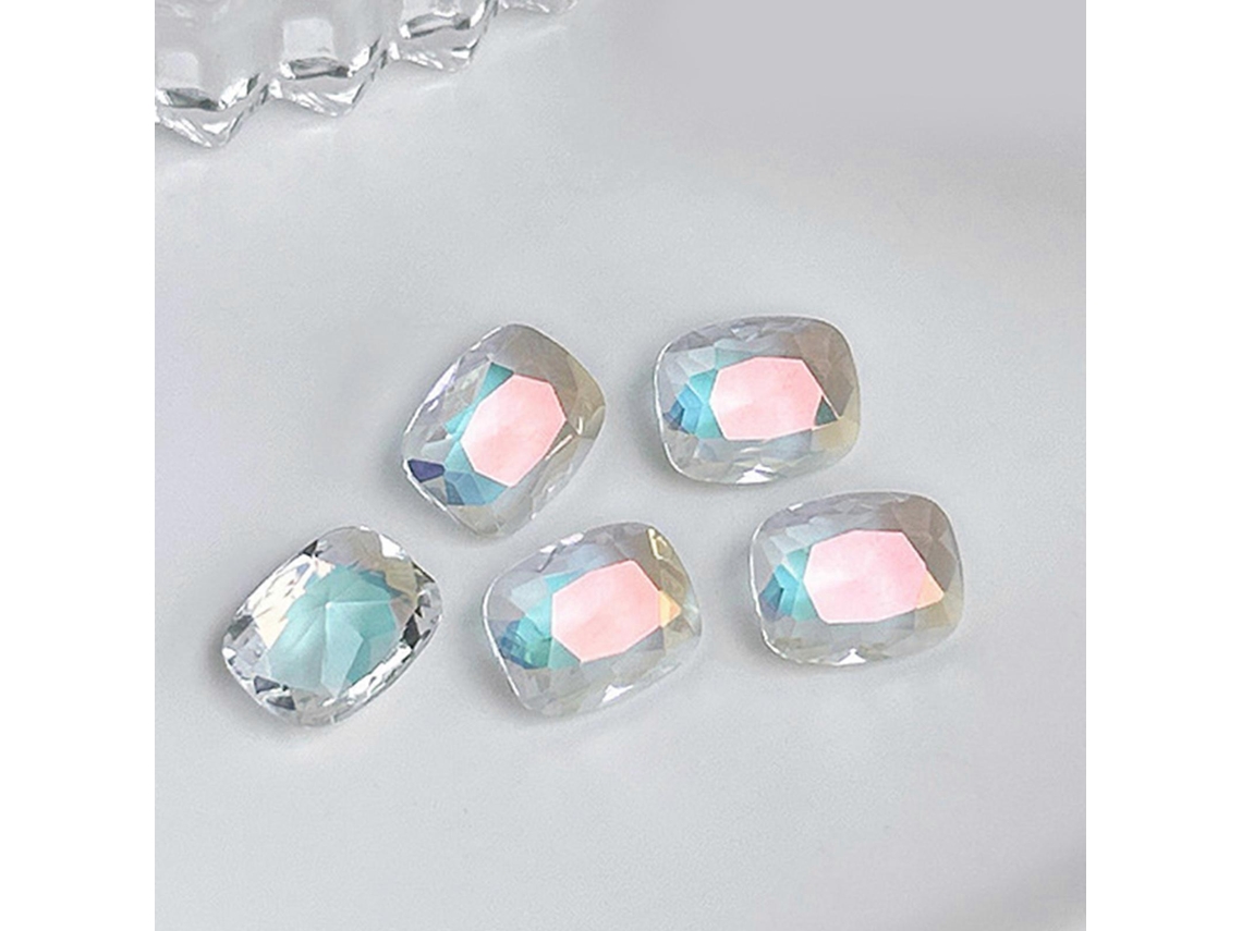 10 piezas de diamantes de imitación 3D para uñas, adornos de lujo para uñas, piedras decorativas para uñas, manualidades de uñas Hengrongshen