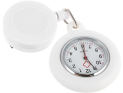 Reloj Bolsillo Retráctil Silicona Blanca Enfermeras Ergonómico Monitorización Médica Profesional Lectura Clara