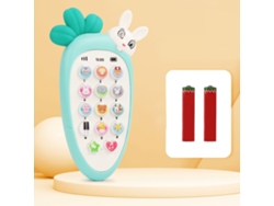 Rebe-brinquedo Telefone Para Bebês Com Música E Luz Padrão Animal Cartoons Educativo Para Crianças De 0 A 3 Anos Verde